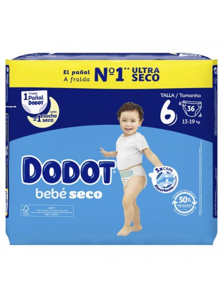Pañales Dodot bebé seco Talla 3 de segunda mano por 2 EUR en Coslada en  WALLAPOP