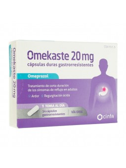 OMEKASTE 20 MG 14 CAPSULAS...