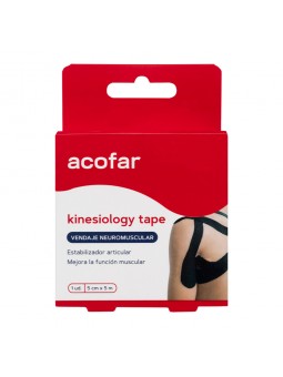 Acofar Kinesiology Tape Negro